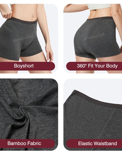 High-Waisted Cotton Menstrual Panties for Heavy Flow - Women's Period Underwear
