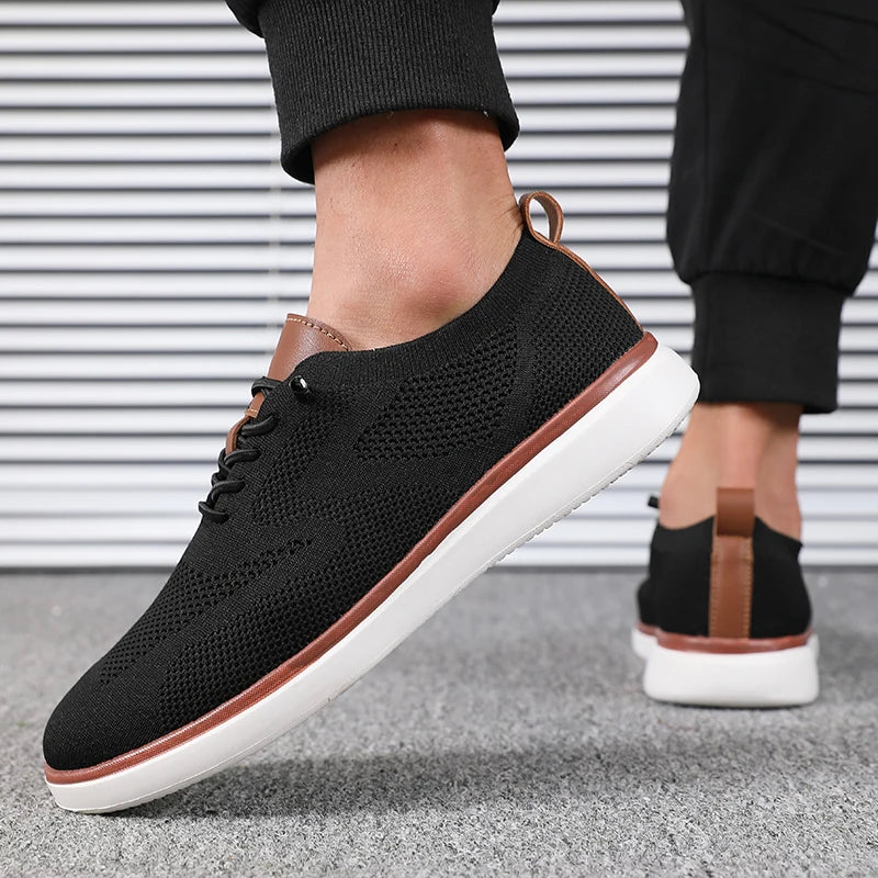 Men's Casual Canvas Slip-On Shoes – Comfortable Flat Sneakers for Everyday Wear