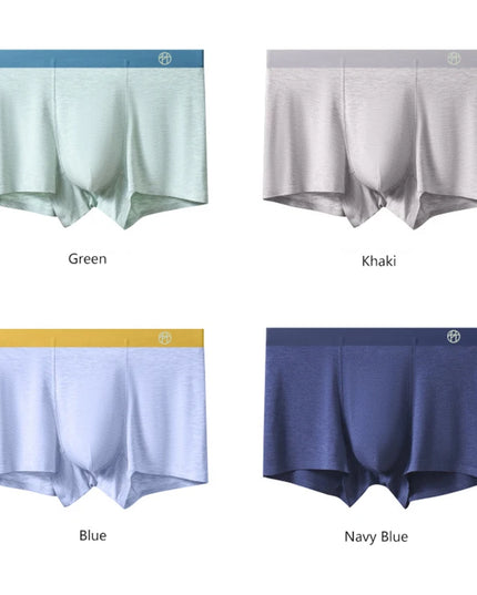 3-Pack Bamboo Fiber Men's Breathable Boxer Briefs – Comfortable, Eco-Friendly Men’s Underwear Set