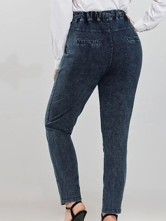 Women's High-Waist Slim Fit Casual Pants