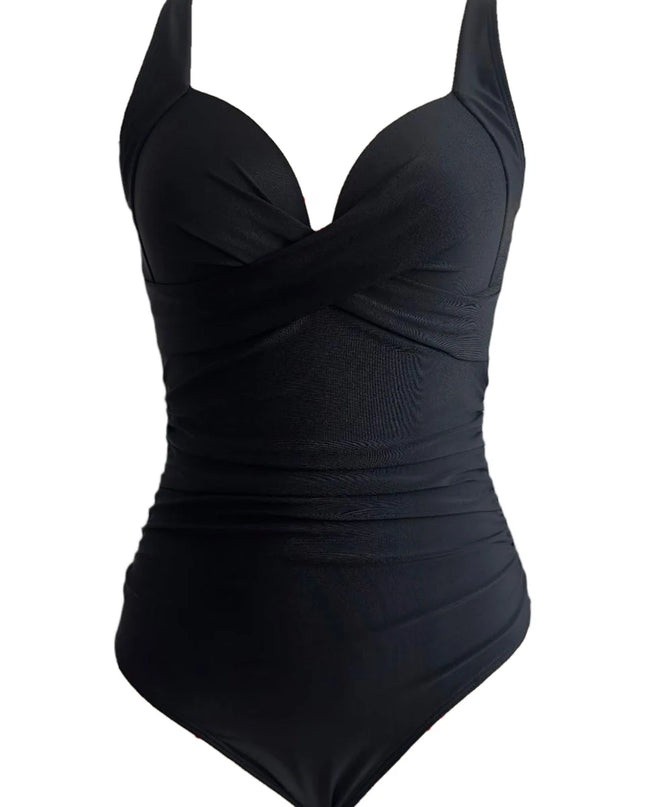 Elegant Ruched One-Piece Swimsuit for Women