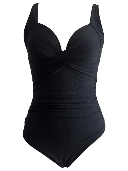 Elegant Ruched One-Piece Swimsuit for Women