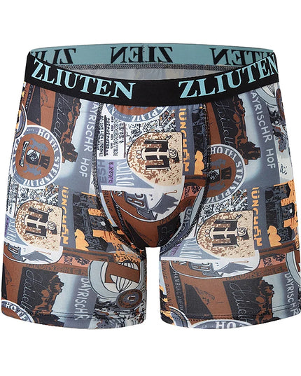 Men’s Animated-Print Boxer Briefs, 5-Pack