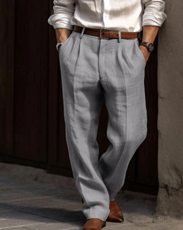 Men's Straight Pants Casual Loose Pants
