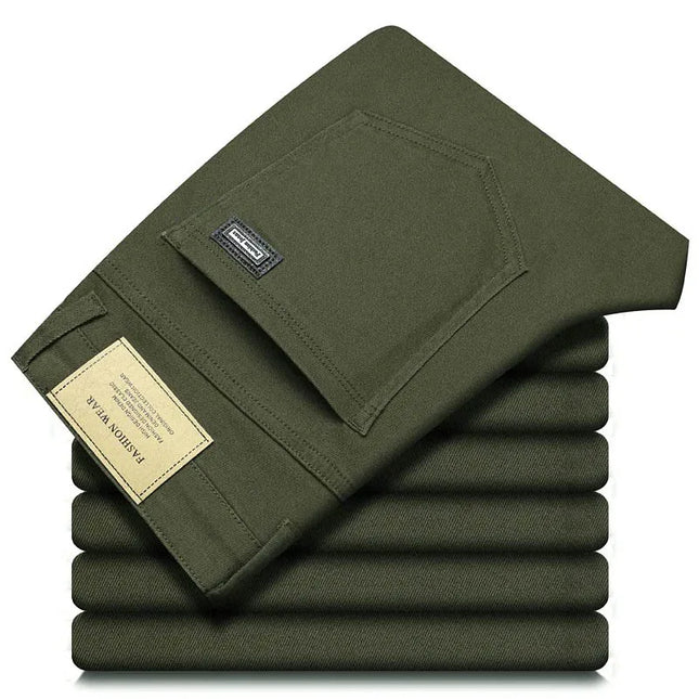Men's Casual Stretch Straight-Leg Denim Jeans