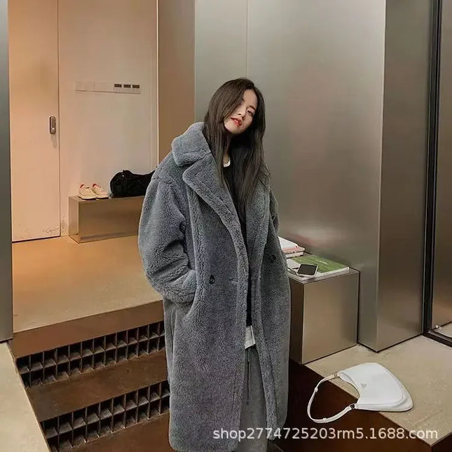 Women's Faux Fur Coat - Long, Thick, Warm, Elegant Winter Coat for Women