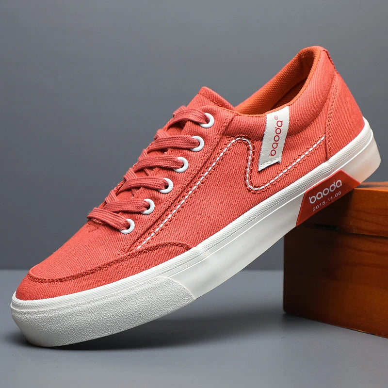 Breathable Men's Canvas Sneakers - Comfortable & Stylish Casual Shoes for Men