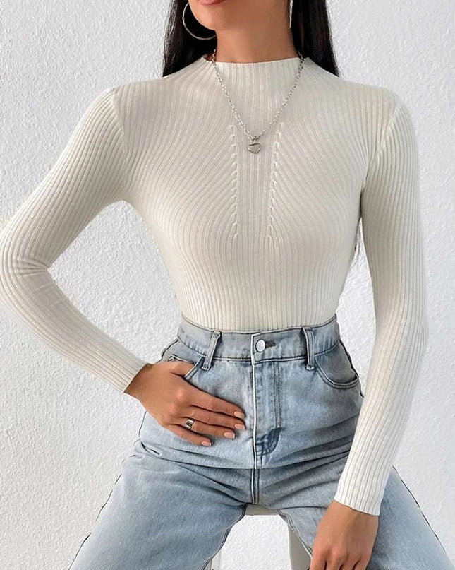 Women's Slim Fit Long Sleeve Turtleneck Sweater