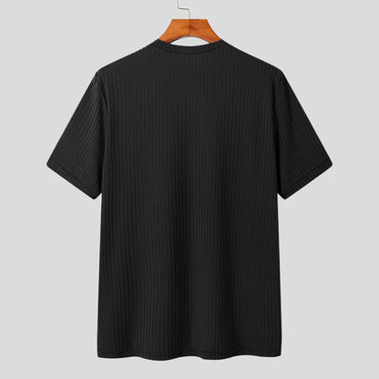 Men's Light Luxury O-Neck Loose Fit T-Shirt