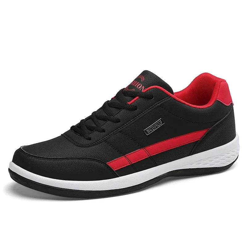 MAEDEF Men’s Waterproof Faux Leather Sneakers