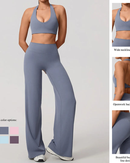 Women's Moisture-Wicking Athletic Set – Sports Bra and Pants Combo