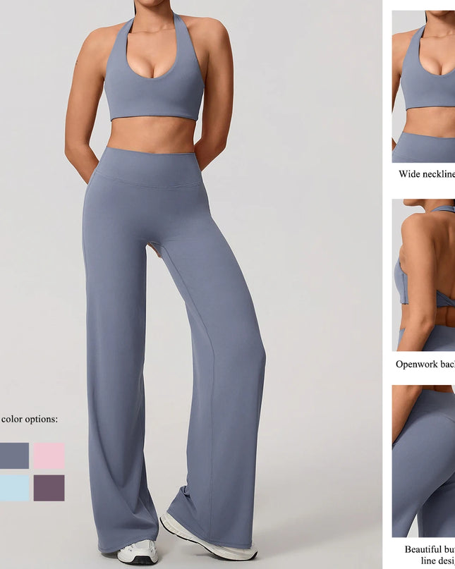 Women's Moisture-Wicking Athletic Set – Sports Bra and Pants Combo