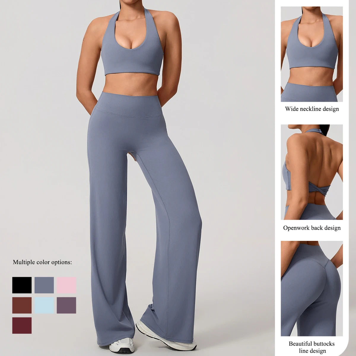Women's Moisture-Wicking Athletic Set – Sports Bra and Pants Combo