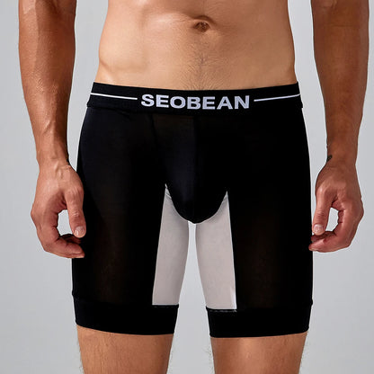 Seobean Men's Compression Shorts – Athletic Sports Performance Wear, Muscle Support & Moisture-Wicking
