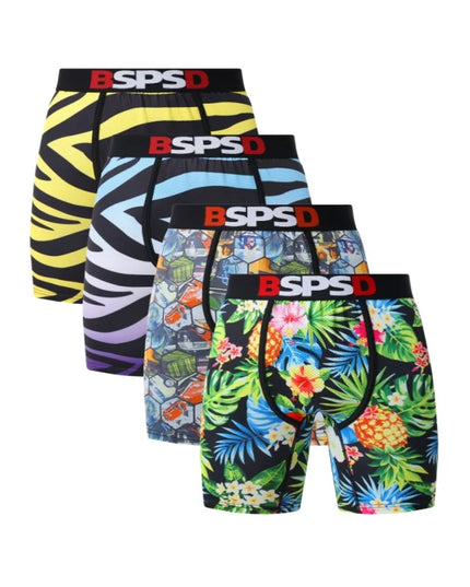 BPSD 4-Pack Men's Breathable Boxer Briefs