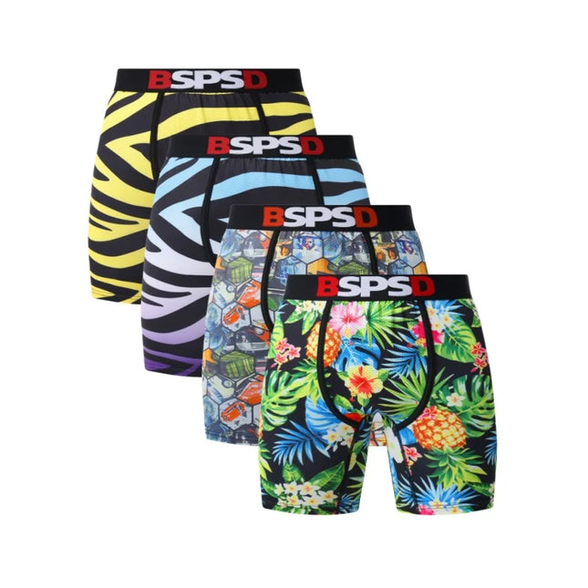 BPSD 4-Pack Men's Breathable Boxer Briefs