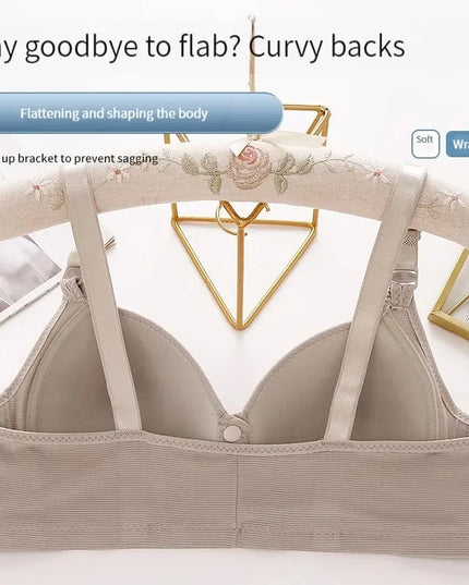 Breathable Women’s Front Button Bra Without Underwire - Various Colors