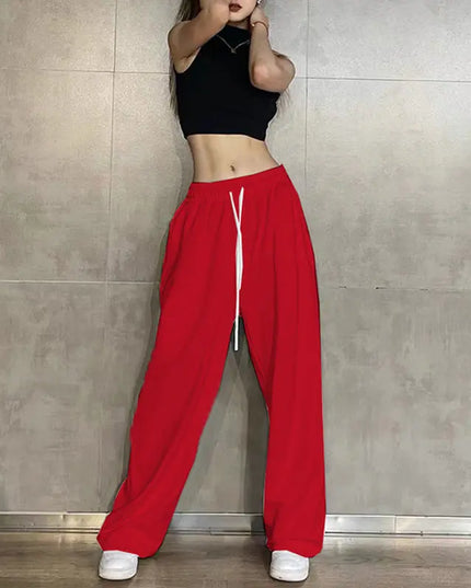 Women's Loose Fit Sweatpants with Drawstring & Elastic Waist