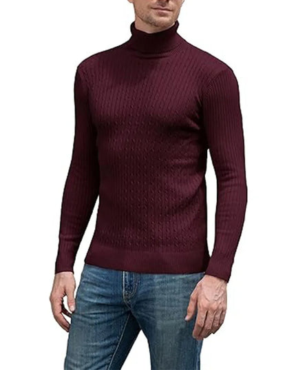 Men's Casual Slim Fit Turtleneck Sweater