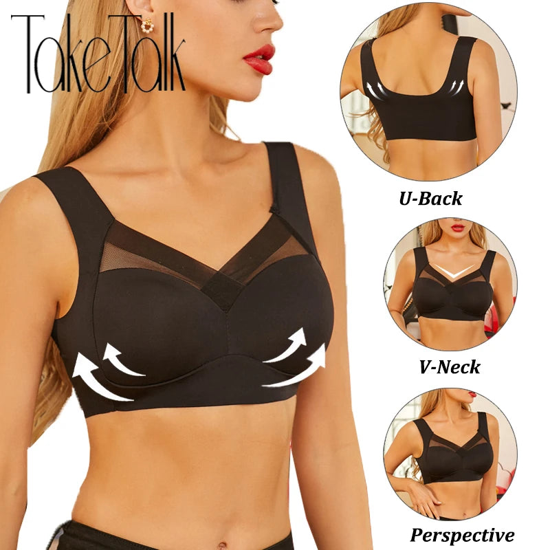 Lace Women's Bra with Fixed Cups