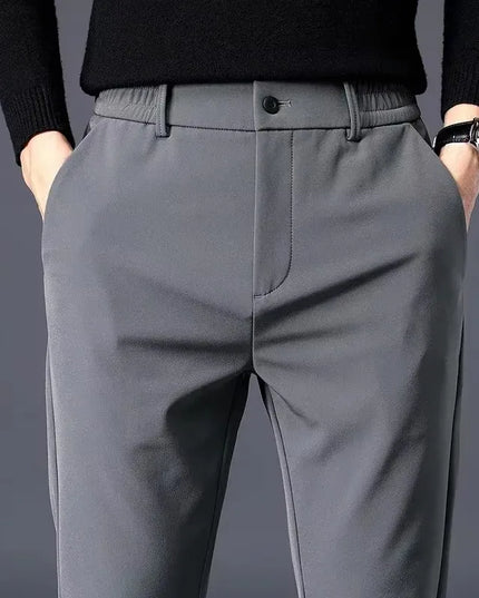Men’s Slim-Fit Stretch Pants with a Lightweight Elastic Waist