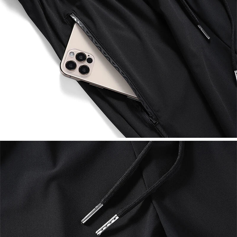 Men's Casual Joggers - Loose Fit, High Elasticity, Quick-Dry Material for Ultimate Comfort