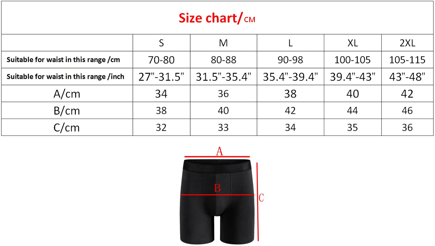 10-Pack Men’s Cotton Mid-Long Boxer Shorts – Comfortable & Breathable Underwear for Men