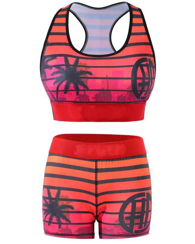 PSD Women's Graffiti Print Two-Piece Bikini Set