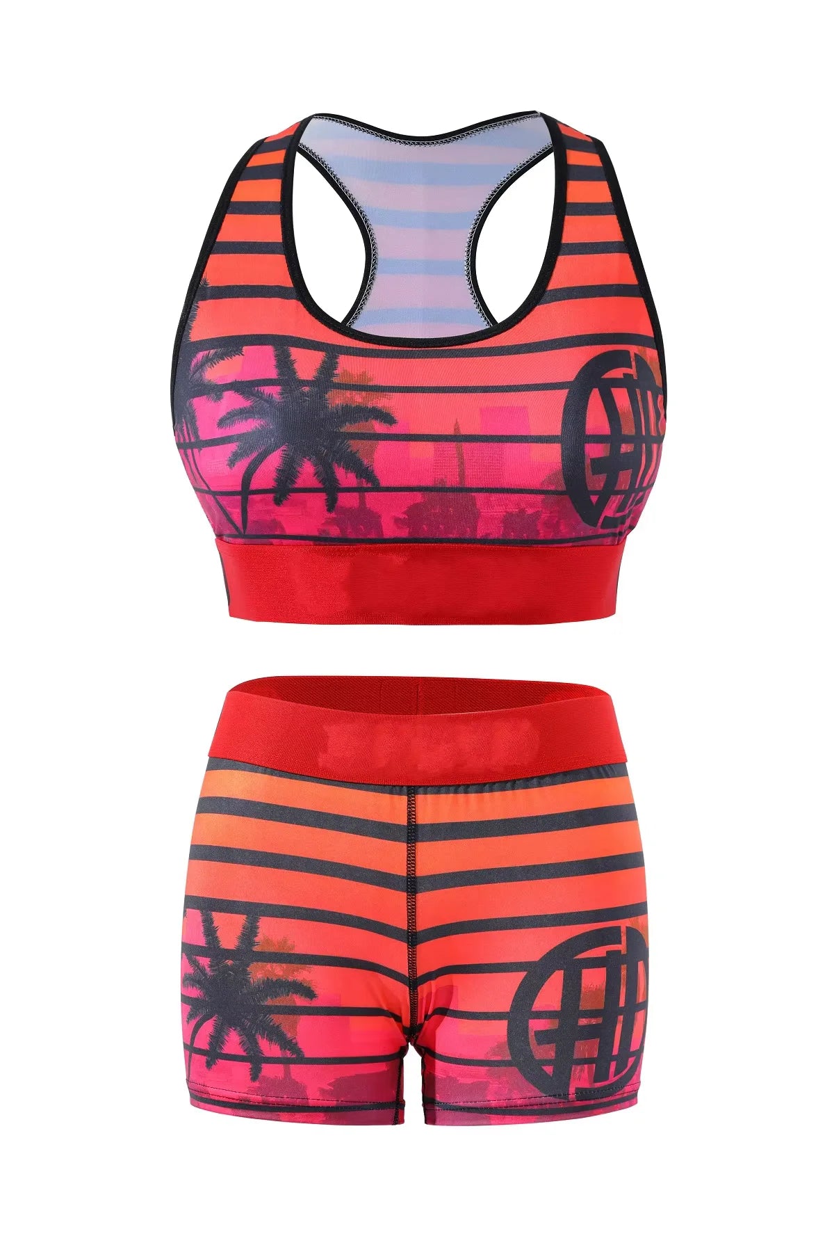 PSD Women's Graffiti Print Two-Piece Bikini Set