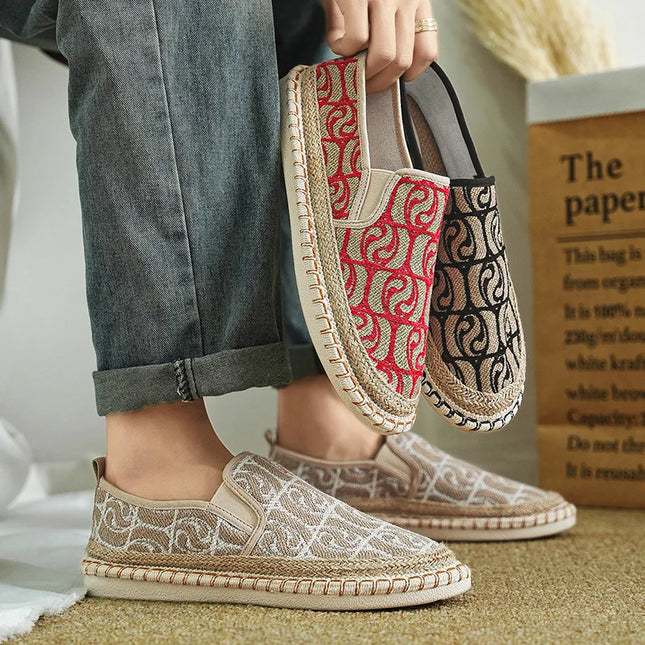 Men's Breathable Canvas Casual Loafers