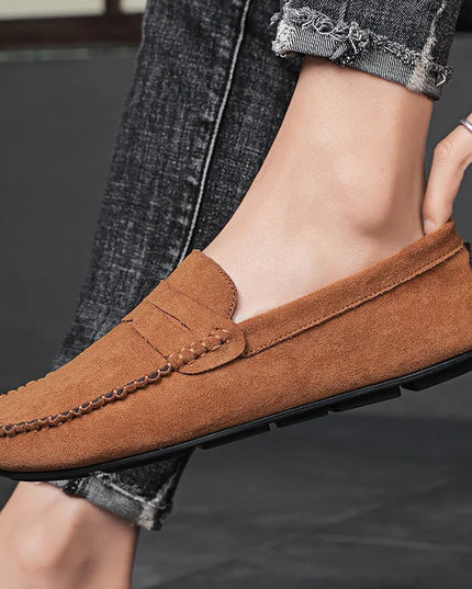 Premium Suede Men's Breathable Slip-On Luxury Loafers - Stylish & Comfortable Footwear