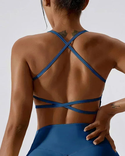 Women's Back Sports Bra for Yoga and Fitness  - Various Colors