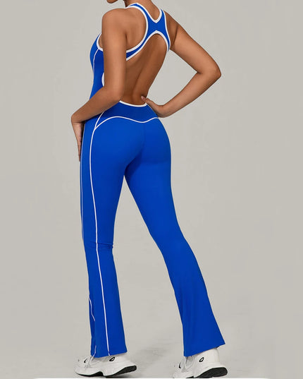 Women's One-Piece Jumpsuit - Slim Fit and Flared Style