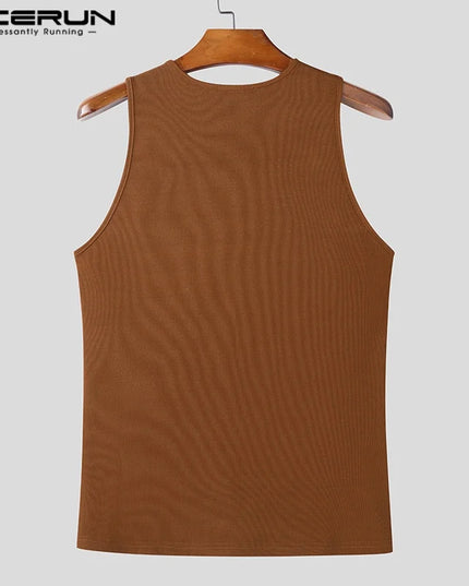 Incerun Men's Sleeveless Zipper Vest