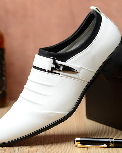 Classic Men’s Slip-On Dress Shoes in PU Leather