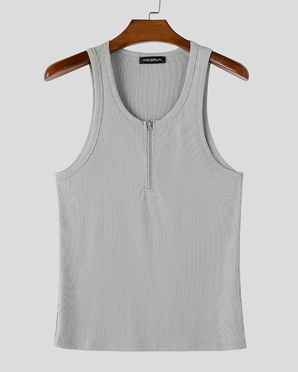 INCERUN Men's Knitted Tank Tops