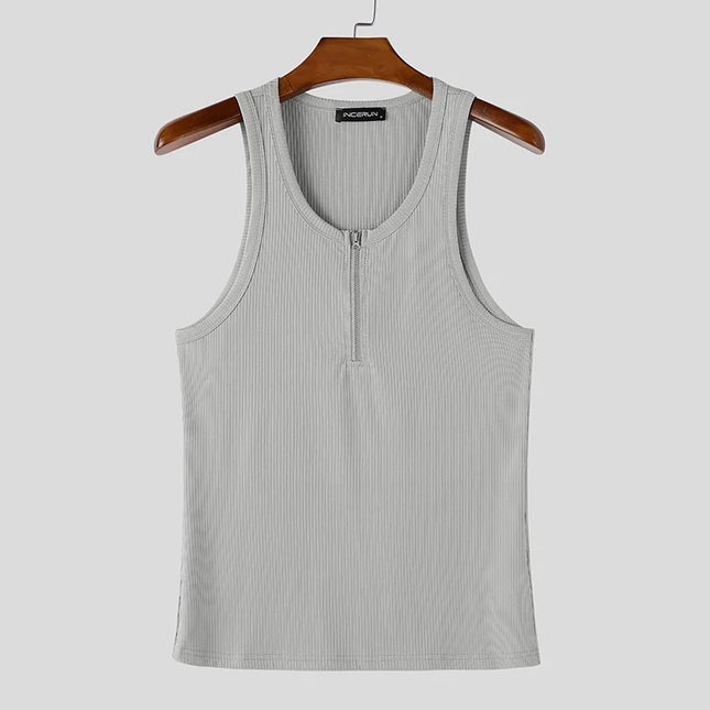 INCERUN Men's Knitted Tank Tops