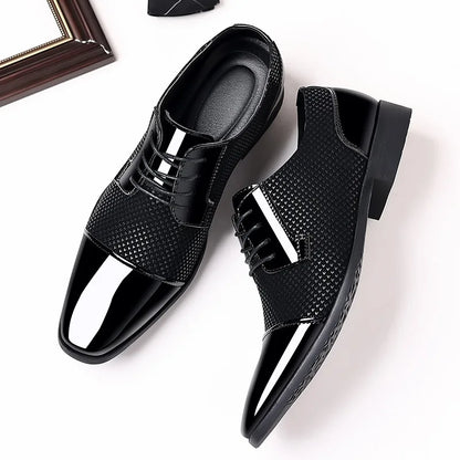 Men's Faux Leather Oxford Shoes