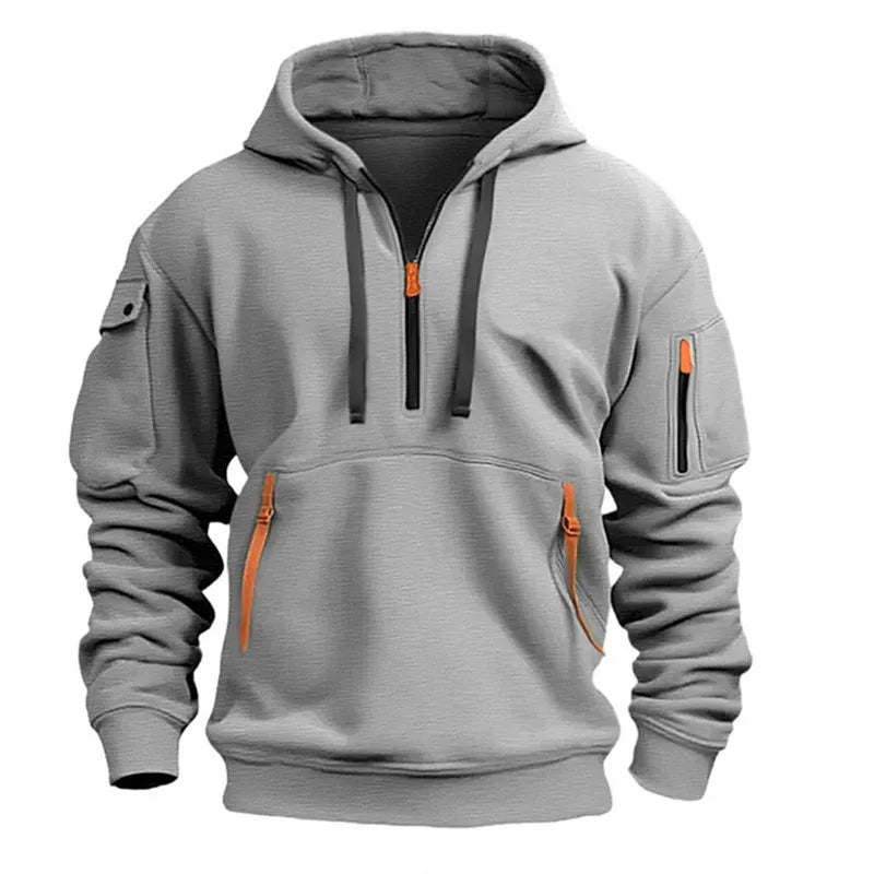 Men's Loose Fit Casual Hooded Sweater