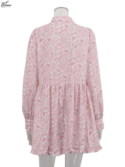 Clacive Women's Loose Mini Dresses – Elegant Classic Pleated Style for Women