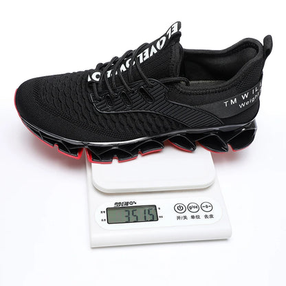 Men's Breathable Soft-Soled Lace-Up Sneakers - Comfortable & Lightweight Athletic Shoes for Men