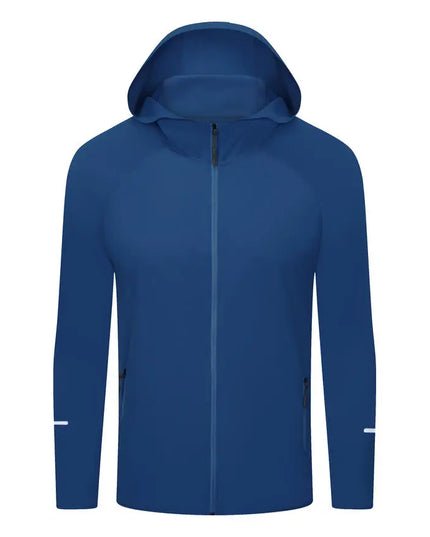 Men's Lightweight Quick-Dry Breathable Hooded Running Jacket