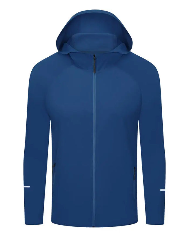 Men's Lightweight Quick-Dry Breathable Hooded Running Jacket