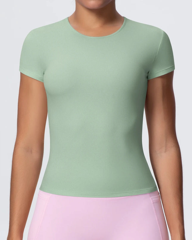 Women's Workout T-Shirt - Quick-Drying, Breathable, Slim Fit