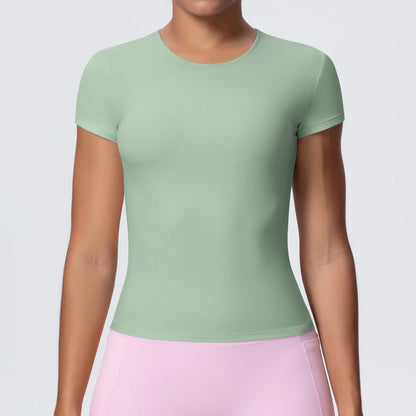 Women's Workout T-Shirt - Quick-Drying, Breathable, Slim Fit