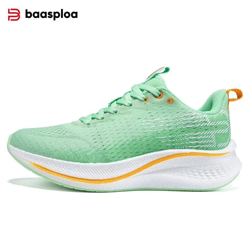 Baasploa Men's Running Shoes - Lightweight Mesh Sneakers with Carbon Plate for Enhanced Performance