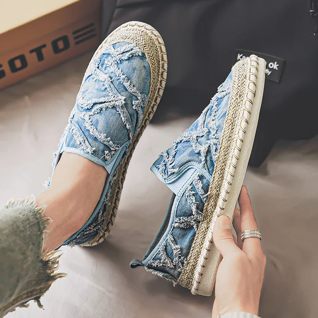 Men's Casual Breathable Canvas Slip-On Loafers