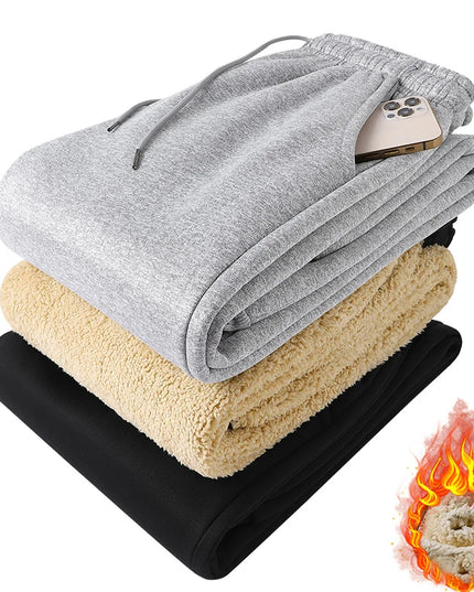 Men's Thick Fleece Drawstring Sweatpants