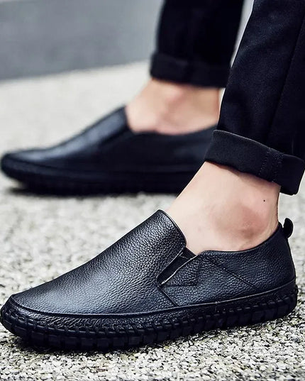 Men's Casual Slip-On Shoes in Genuine Leather
