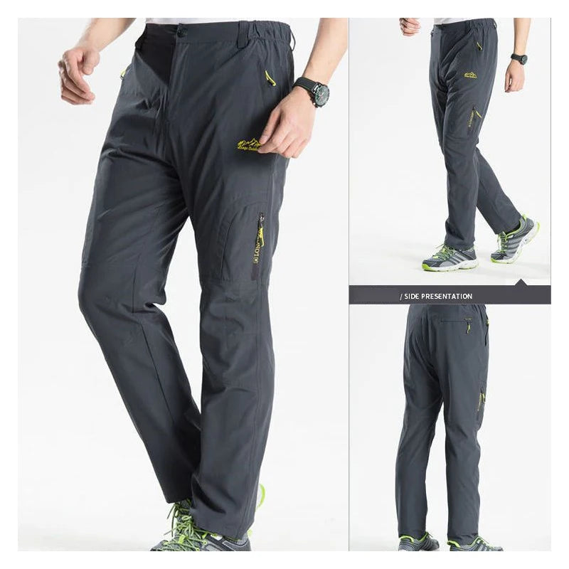 Men's Lightweight Quick-Drying Hiking Pants – Breathable, Thin, and Moisture-Wicking for Outdoor Adventure